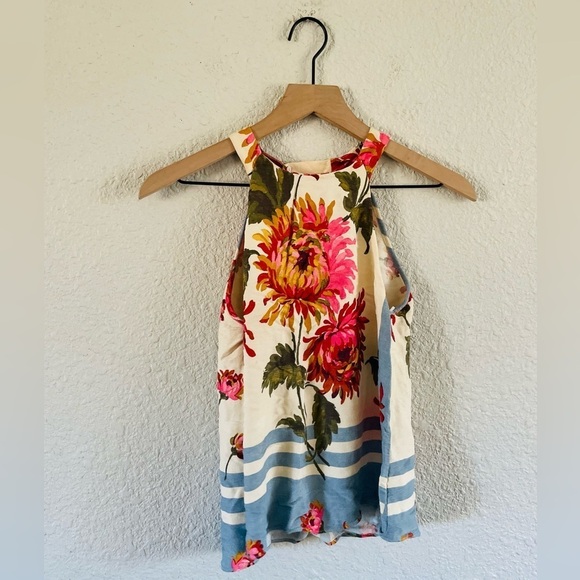 Zara Floral high Neck Tank - Picture 1 of 10